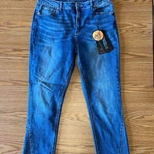 Copper Flex Jeans NWT rhinestone ankle size 10